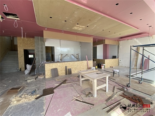 银川售楼部装修项目工地实拍|镹臻设计