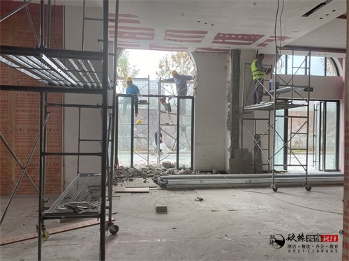 银川售楼部装修设计项目工地|镹臻设计