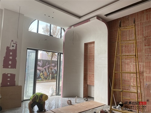 银川售楼部装修设计项目工地|镹臻设计