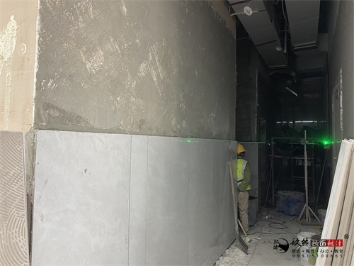 银川办公楼装修设计工地进度|镹臻设计