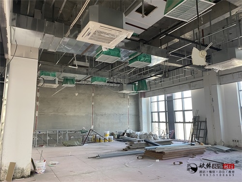 银川办公楼装修设计工地进度|镹臻设计