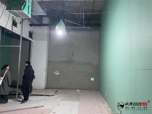 银川办公楼装修设计工地进度|镹臻设计