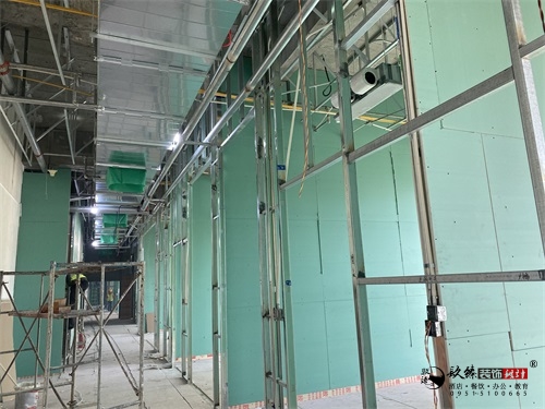 银川办公楼装修设计工地进度|镹臻设计