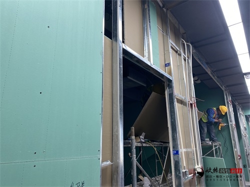 银川办公楼装修设计工地进度|镹臻设计
