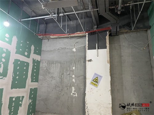 银川办公楼装修设计工地进度|镹臻设计