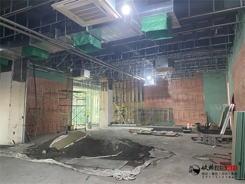 银川办公楼装修设计工地进度|镹臻设计
