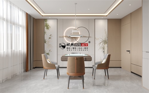 银川茶楼装修设计项目|镹臻设计
