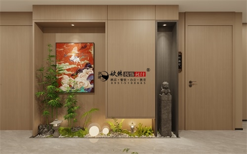 银川茶楼装修设计项目|镹臻设计