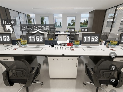 银川办公室设计装修项目|镹臻装饰