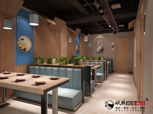 银川餐厅设计效果图|镹臻设计