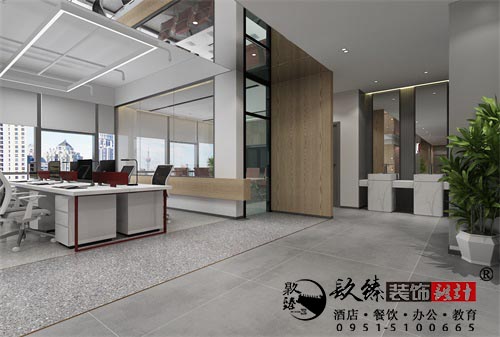 银川办公室设计效果图|镹臻设计