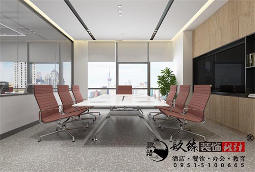 银川办公室设计效果图|镹臻设计
